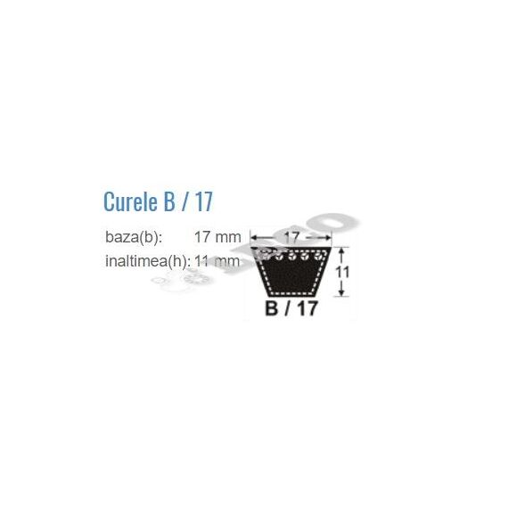 Curea trapezoidală Contitech 17X11X2855 Li (Erspan) - megora.ro
