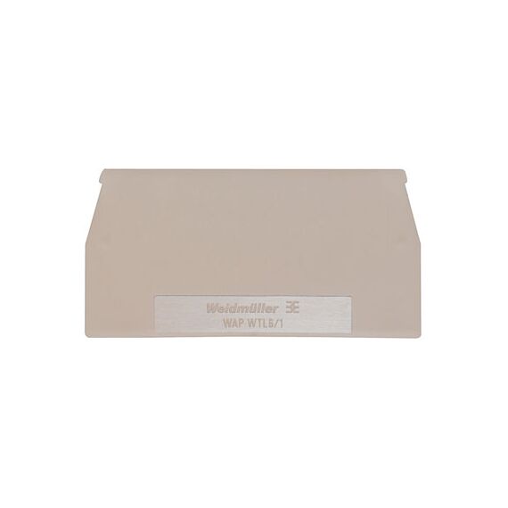 Capac clemă Weidmüller WAP WTL6/1, cod 1068300000, bej - megora.ro