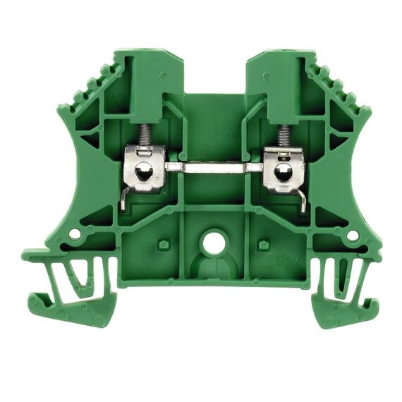 Clemă cu șurub Weidmüller WDU 2.5 GN, cod 1020090000, verde - megora.ro