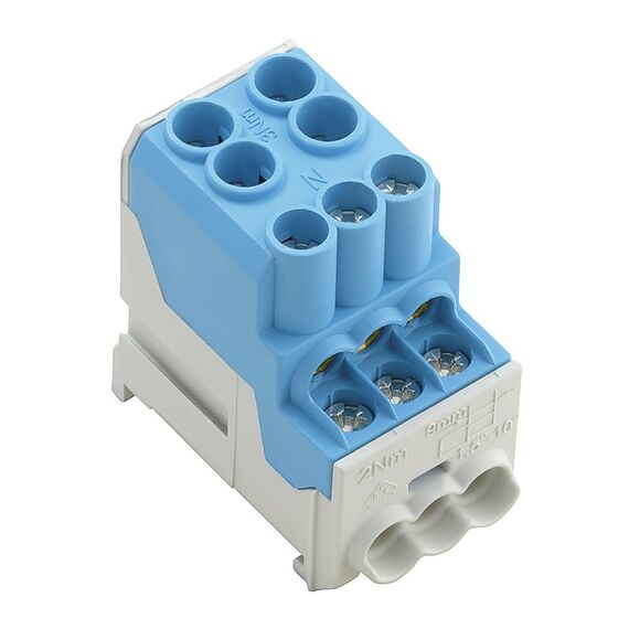 Clemă cu șurub Weidmüller WPD 100 2X25/6X10 BL, cod 1561920000 - megora.ro