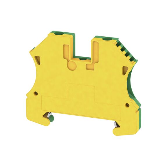 Clemă de împământare Weidmüller WPE 4, cod 1010100000, galben/verde - megora.ro