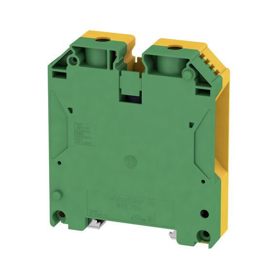 Clemă de împământare Weidmüller WPE 70N/35, cod 9512200000 - megora.ro