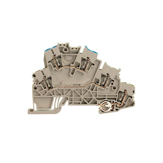 Clemă plug-in Weidmüller ZDKPE 2.5-2/N/L/PE, cod 1895700000 - megora.ro
