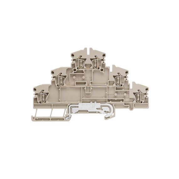Clemă plug-in Weidmüller ZDLD 2.5-2N/PE/L/L, cod 1131750000, bej - megora.ro