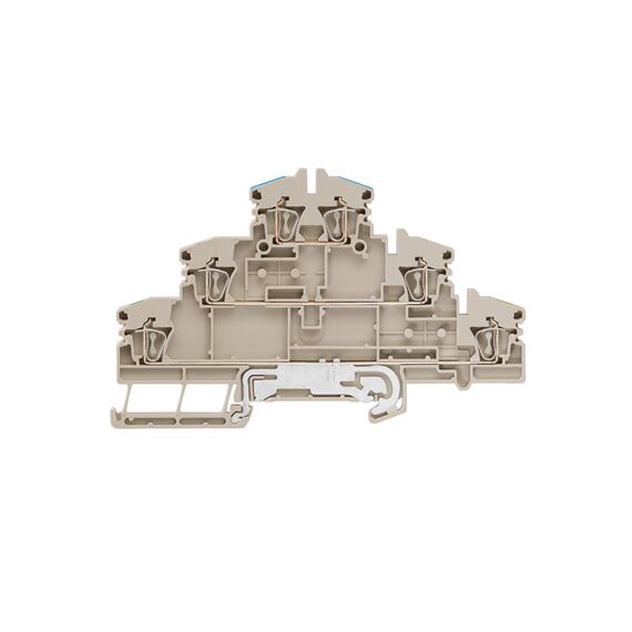 Clemă plug-in Weidmüller ZDLD 2.5-2N/PE/L/N, cod 1131760000, bej - megora.ro