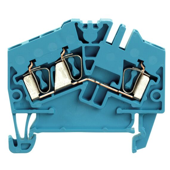 Clemă plug-in Weidmüller ZDU 2.5-2/3AN BL, cod 1706040000 - megora.ro