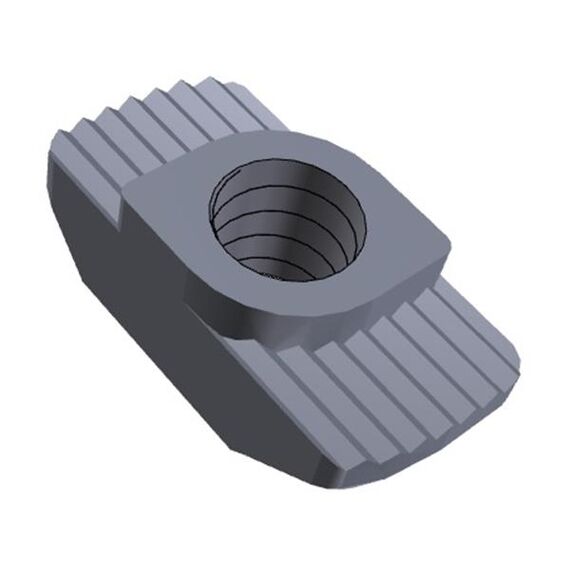 Piuliță canal cu autorotație, profil compatibil Bosch 20x20, canal 6 mm - megora.ro