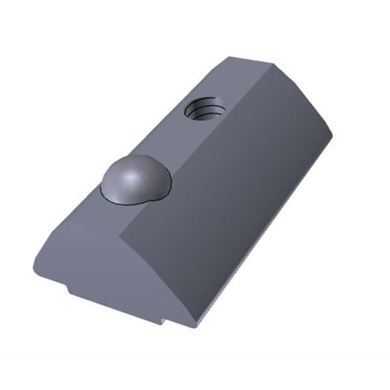 Piuliță canal cu bilă, profil compatibil Item 40x40, canal 8 mm - megora.ro
