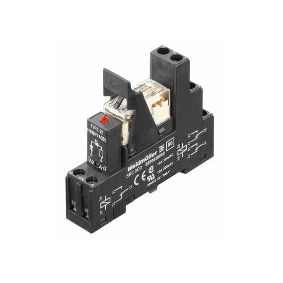 Releu cu soclu Weidmüller RCLKIT 24VDC 1CO LED GN, cod 7940006158 - megora.ro