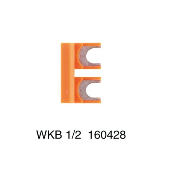 Scurtcircuitor cu șurub Weidmüller WKB 1/2, cod 1604280000 - megora.ro