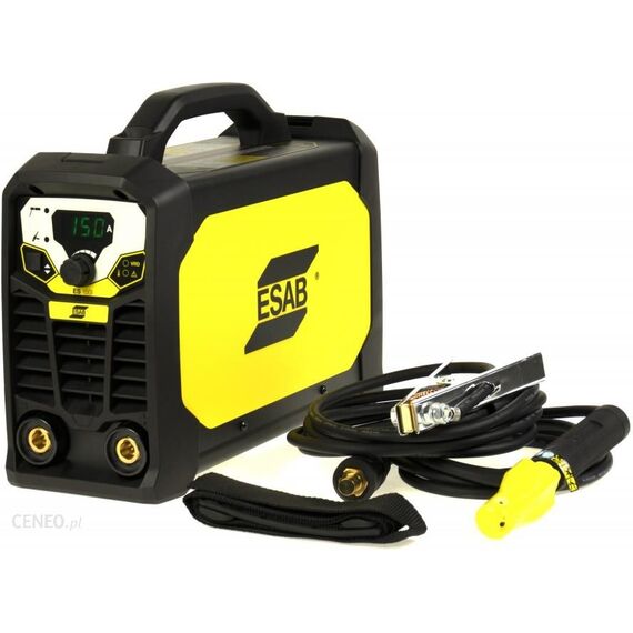 Aparat sudare electrozi Rogue ES 150i + set clești Esab sudură de tip MMA, TIG DC, 10-150 A, 6.9 kVA, electrozi max. 4 mm cod: 0700500076 - megora.ro