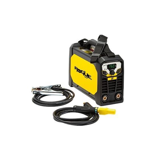 Aparat sudare electrozi Rogue ES 150i + set clești Esab sudură de tip MMA, TIG DC, 10-150 A, 6.9 kVA, electrozi max. 4 mm cod: 0700500076 - megora.ro