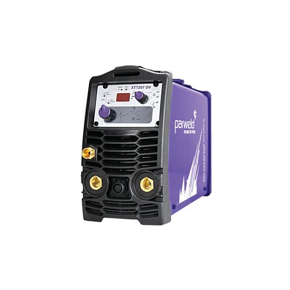 Aparat WIG-CC XTT207DVP pulsat + set clești sudură de tip MMA, TIG DC, TIG AC, 5-200 A, 3.6 kVA, electrozi max. 4.8 mm - megora.ro