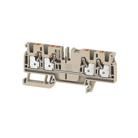 Clemă plug-in Weidmüller A4C 4, cod 2051500000, crem - megora.ro