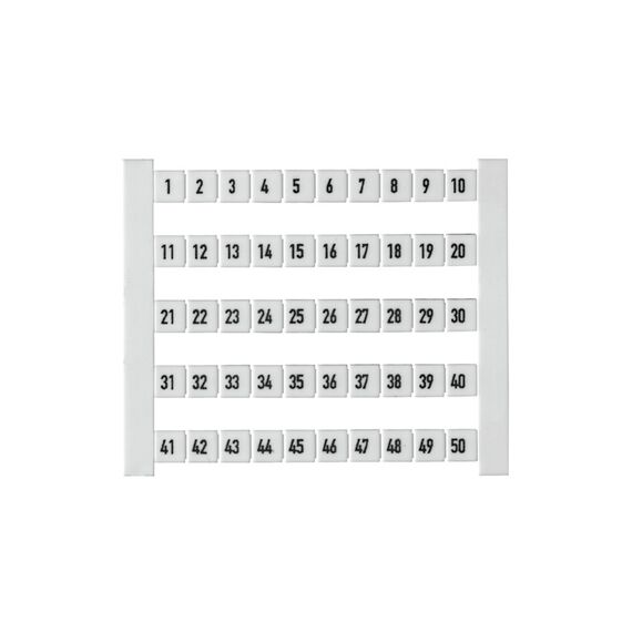 Etichetă cleme Weidmüller DEK 5 FW 1-50, cod 473460001 - megora.ro