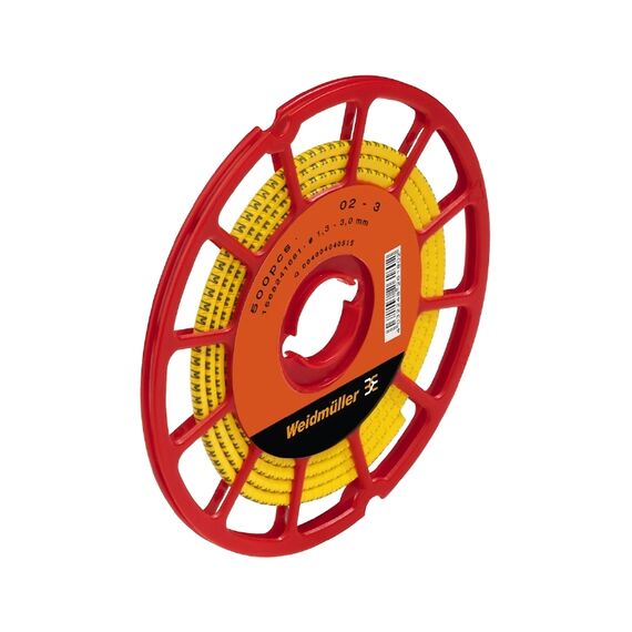 Etichetă cablu Weidmüller CLI C 02-3 GE/SW K CD, cod 1568241657 - megora.ro