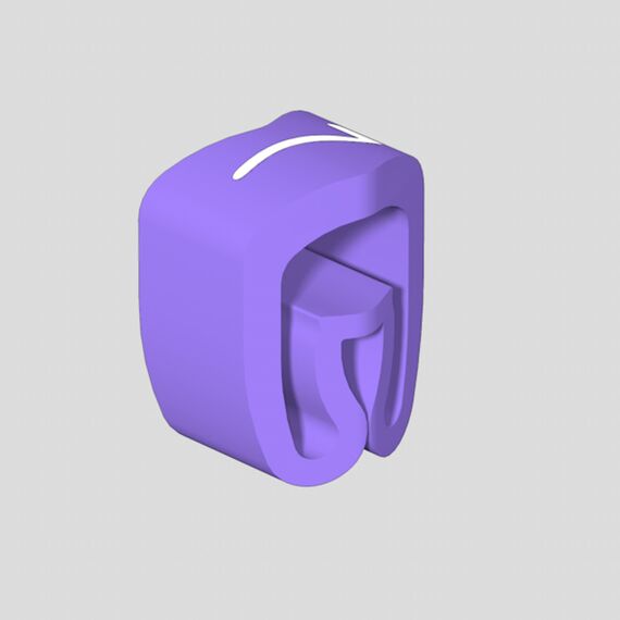 Etichetă cablu Weidmüller CLI C 02-3 VI/WS 7 MP, cod 252111524, violet - megora.ro
