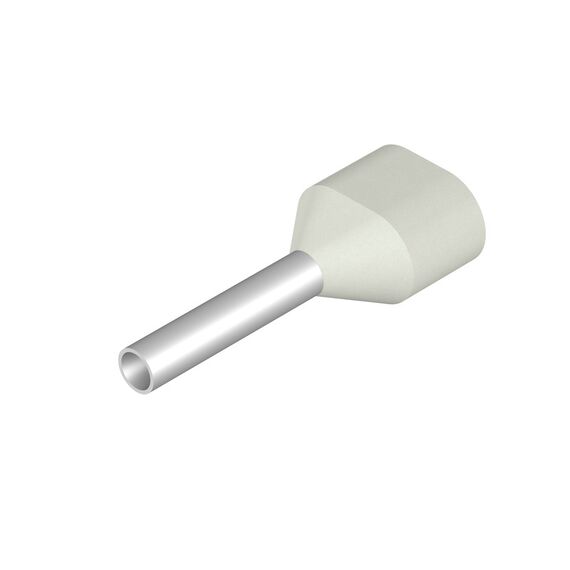 Pin terminal Weidmüller H0,5/14D ZH W, cod 9037380000, alb - megora.ro