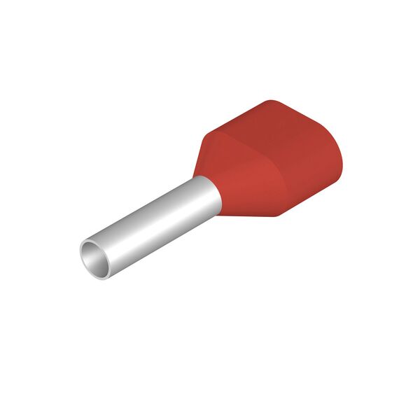 Pin terminal Weidmüller H1,0/15D ZH R, cod 9037440000, roșu - megora.ro