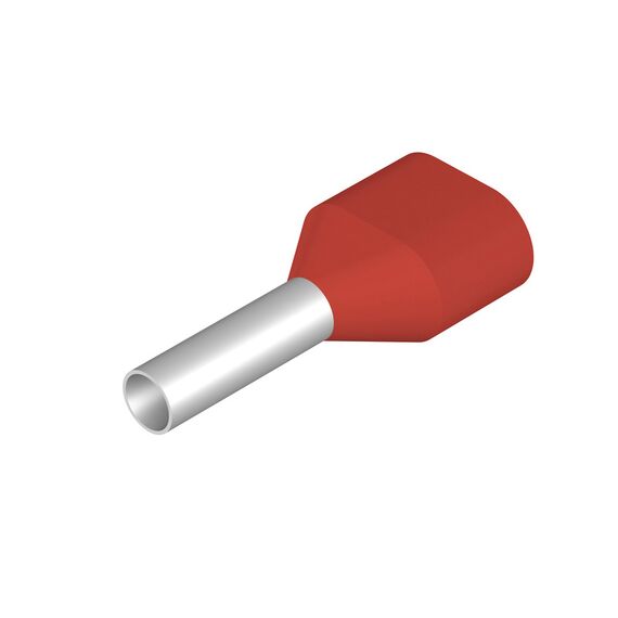 Pin terminal Weidmüller H1,5/16 ZH R, cod 9037290000, roșu - megora.ro