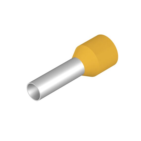 Pin terminal Weidmüller H6,0/20D GE, cod 9019220000, galben - megora.ro