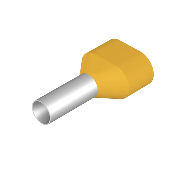 Pin terminal Weidmüller H6,0/23D ZH GE, cod 9037550000, galben - megora.ro