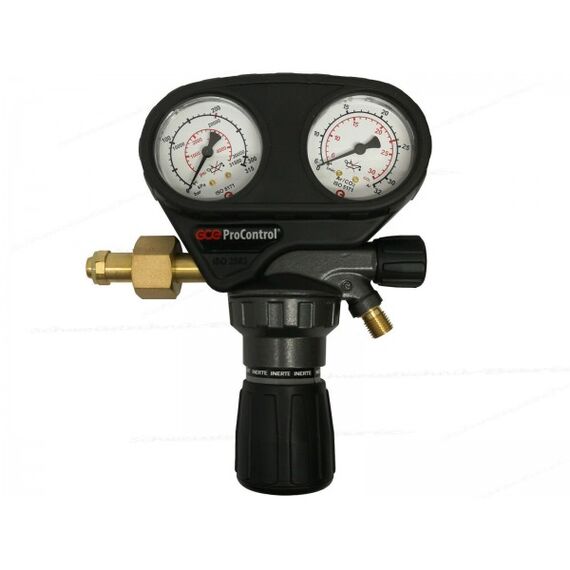 Reductor presiune GCE ProAr/CO2 argon, dioxid de carbon, intrare W21.8x1/14 200 bar, ieșire G3/8 0-32 l/min, cod: PC0780864 - megora.ro
