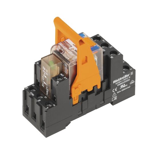Releu cu soclu Weidmüller RCMKIT-I 24VDC 3CO LD, cod 8920980000 - megora.ro