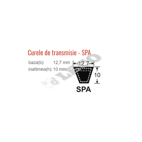 Curea trapezoidală îngustă Contitech Spa 1882 Lw - megora.ro