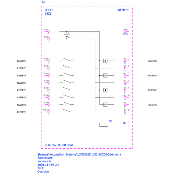 Automat programabil PLC Siemens Logo 6ED1052-1CC08-0BA1 - megora.ro