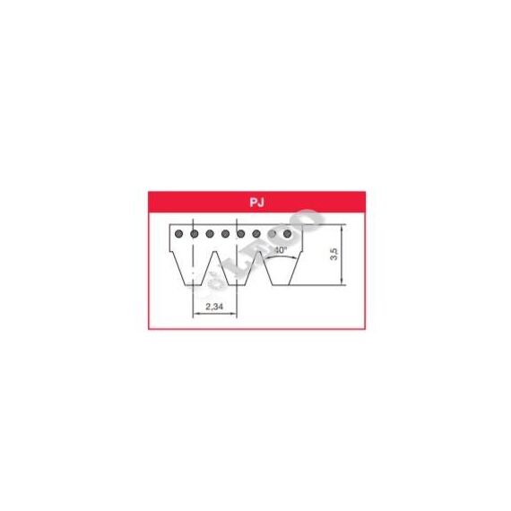 Curea cu canale longitudinale Poly V Megadyne Pj 9148/8Nerv - megora.ro