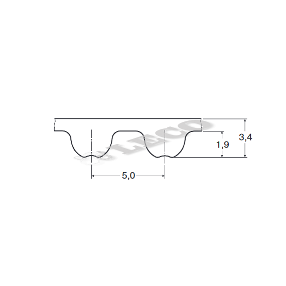 Curea sincronă dințată Optibelt Htd 5M 255/10Mm - megora.ro