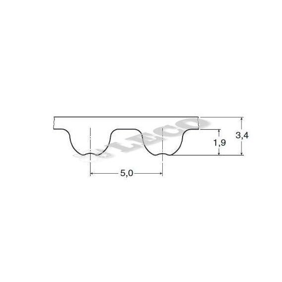 Curea sincronă dințată Optibelt Htd 5M 500
 - megora.ro