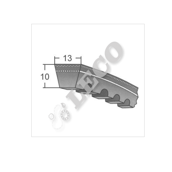 Curea trapezoidală dințată îngustă Optibelt Avx13X1700 La - megora.ro