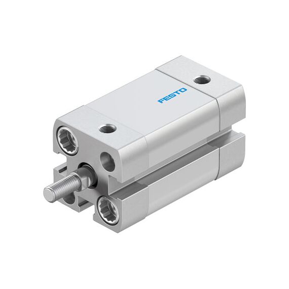 Cilindru compact Ø12 mm, Festo ADN12, cu acțiune dublă, piston cu filet M5 FE, cu frână și magnet, ISO21287 - megora.ro