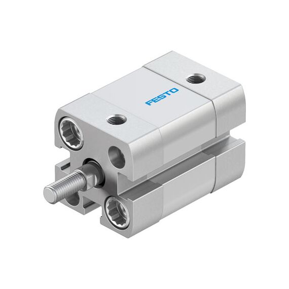 Cilindru compact Ø12 mm, Festo ADN12, cu acțiune dublă, piston cu filet M5 FE, cu frână și magnet, ISO21287 - megora.ro