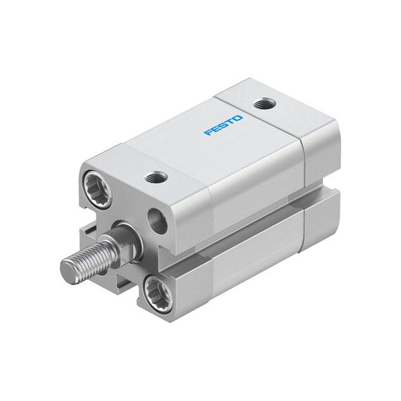 Cilindru compact Ø16 mm, Festo ADN16, cu acțiune dublă, piston cu filet M6 FE, cu frână și magnet, ISO21287 - megora.ro