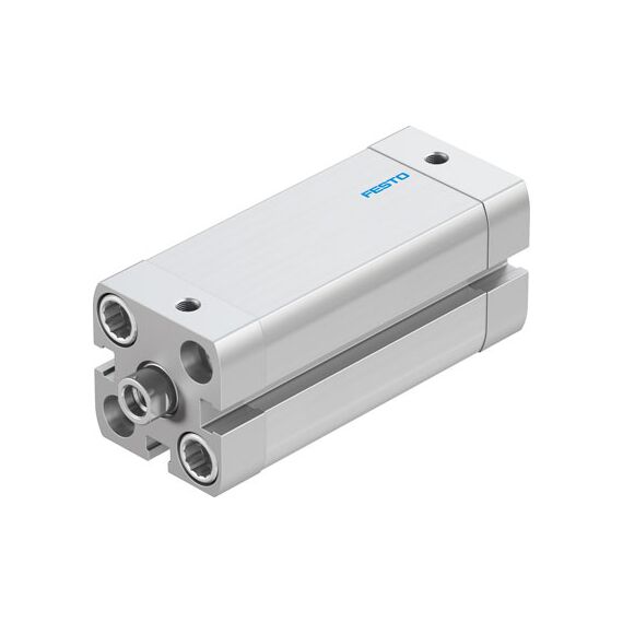Cilindru compact Ø20 mm, Festo ADN20, cu acțiune dublă, piston cu filet M6 FI, cu frână și magnet, ISO21287 - megora.ro