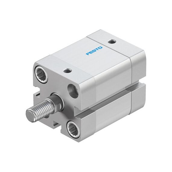 Cilindru compact Ø25 mm, Festo ADN25, cu acțiune dublă, piston cu filet M8 FE, cu frână și magnet, ISO21287 - megora.ro