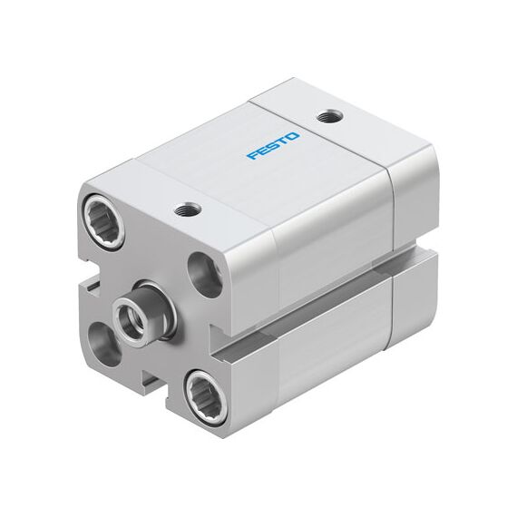 Cilindru compact Ø25 mm, Festo ADN25, cu acțiune dublă, piston cu filet M6 FI, cu frână și magnet, ISO21287 - megora.ro