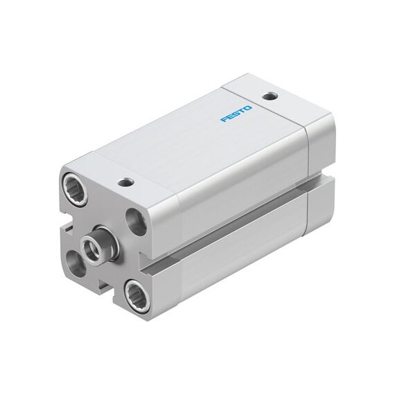 Cilindru compact Ø25 mm, Festo ADN25, cu acțiune dublă, piston cu filet M6 FI, cu frână și magnet, ISO21287 - megora.ro