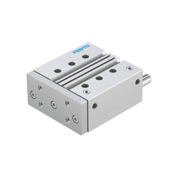 Cilindru ghidat Ø63 mm, Festo DFM63, cu acțiune dublă, ghidaj cu bile recirculante, frână și magnet - megora.ro