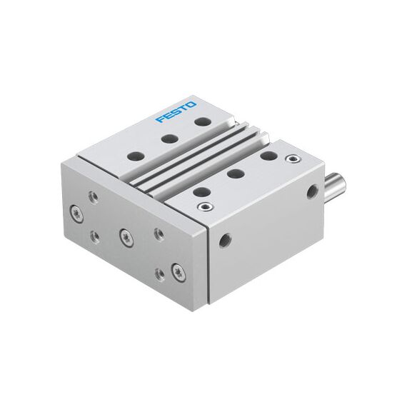 Cilindru ghidat Ø63 mm, Festo DFM63, cu acțiune dublă, ghidaj cu bile recirculante, frână și magnet - megora.ro