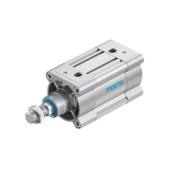Cilindru standard Ø80 mm, Festo DSBC80, cu acțiune dublă, piston cu filet M20x1.5 FE, cu frână și magnet, ISO15552 - megora.ro