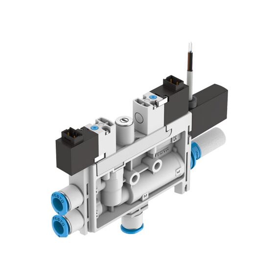 Generator de vacuum Festo OVEL-10-H-15-PQ-VQ6-UA-C-A-V1PNLK-H3, cod 8049054, activă, conexiune vacuum Q6, debit 21 l/min - megora.ro