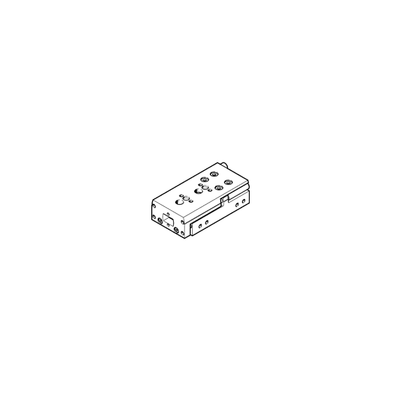Mini-sanie piston Ø6 mm, Festo DGST6, cu acțiune dublă, frână (amortizare cu elastomer la ambele capete) și magnet - megora.ro