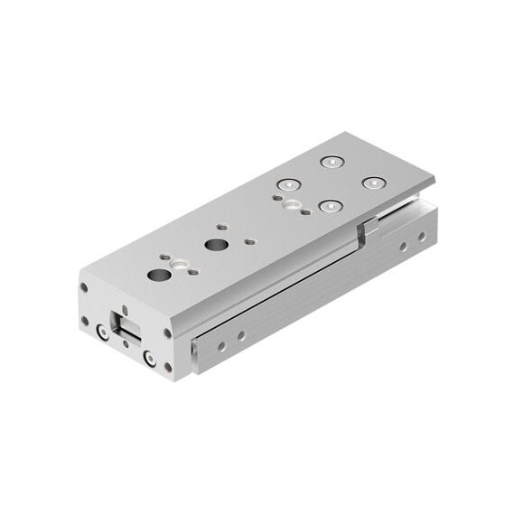 Mini-sanie piston Ø8 mm, Festo DGST8, cu acțiune dublă, frână (amortizare cu elastomer la ambele capete) și magnet - megora.ro