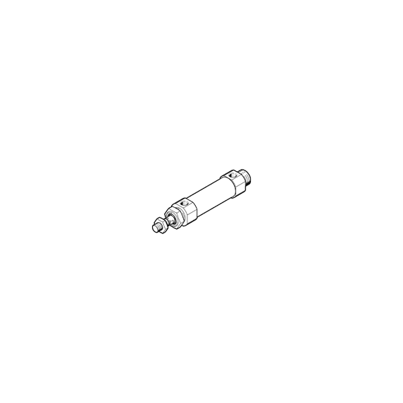 Cilindru rotund Ø25 mm, Festo DSNUS25PPS, cu acțiune dublă, piston cu filet M10x1.25 FE, cu frână și magnet - megora.ro