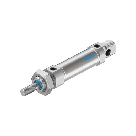 Cilindru standard Ø25 mm, Festo DSNU25P, cu acțiune dublă, piston cu filet M10x1.25 FE, cu frână și magnet - megora.ro