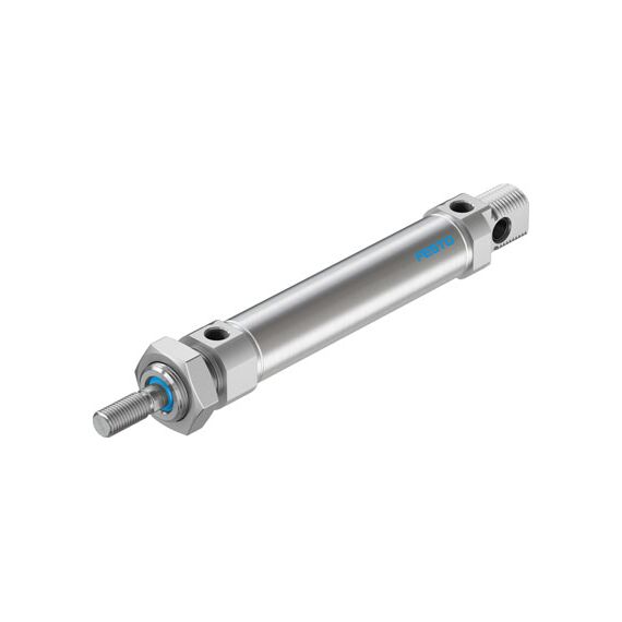 Cilindru standard Ø25 mm, Festo DSNU25PPV, cu acțiune dublă, piston cu filet M10x1.25 FE, cu frână și magnet - megora.ro